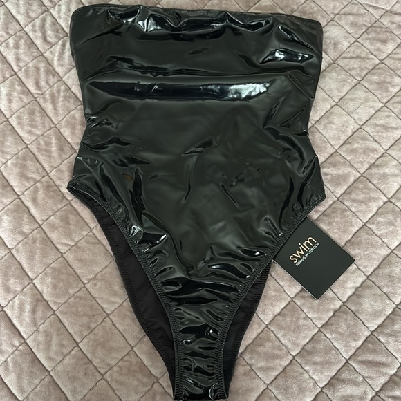 Naked Wardrobe Swim New Naked Wardrobe Black Sleek One Piece Swimsuit Poshmark